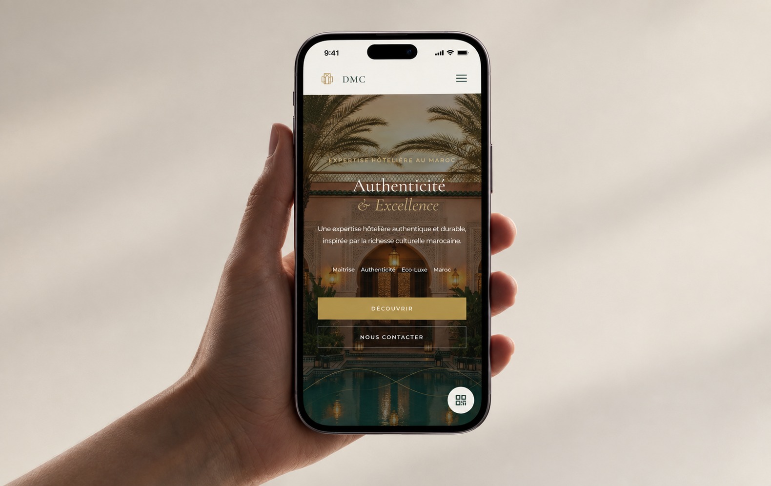 Le site DMC sur téléphone