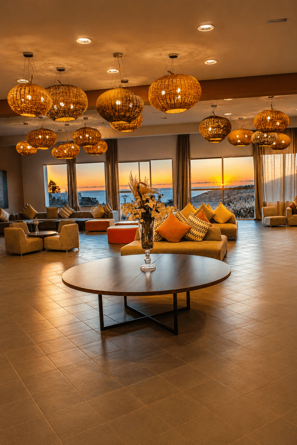 Salon ouvert sur la côte